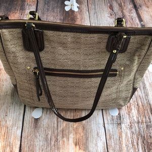 Coach Signature Logo Tote Bag